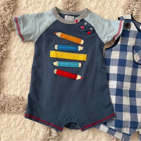 Mud Pie Baby Boys Bundle One Piece 6-9 months - Picture 2 of 8
